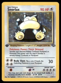 Snorlax 1st ED. Jungle #11/64 Holo Pokemon Card
