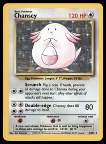Chansey Base Set #003/102 Holo Pokemon Card
