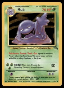 Muk (13) Fossil #13/62 Holo Pokemon Card