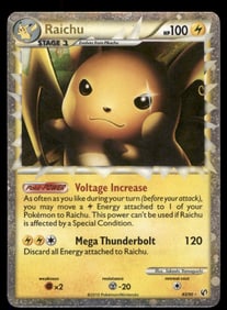 Raichu (Prime) Undaunted #83/90 Holo Pokemon Card