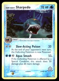 Team Aqua's Sharpedo Team Magma vs Team Aqua #18/95 Holo Pokemon Card