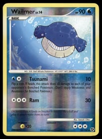Wailmer Great Encounters #58/106 Holo Pokemon Card