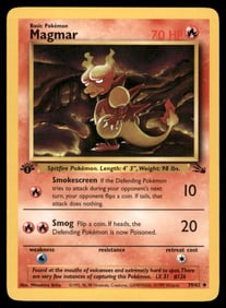 Magmar 1st Ed. Jungle Vintage Pokemon Card