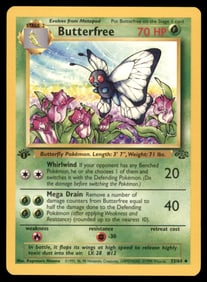 Butterfree 1st Ed. Jungle Vintage Pokemon Card