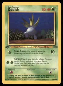 Oddish 1st Ed. Jungle Vintage Pokemon Card