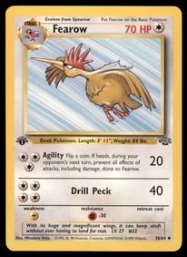 Fearow 1st Ed. Jungle Vintage Pokemon Card