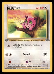 Jigglypuff 1st Ed. Jungle Vintage Pokemon Card