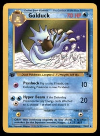 Golduck 1st Ed. Fossil Vintage Pokemon Card