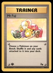 Mr. Fuji 1st Ed. Fossil Vintage Pokemon Card