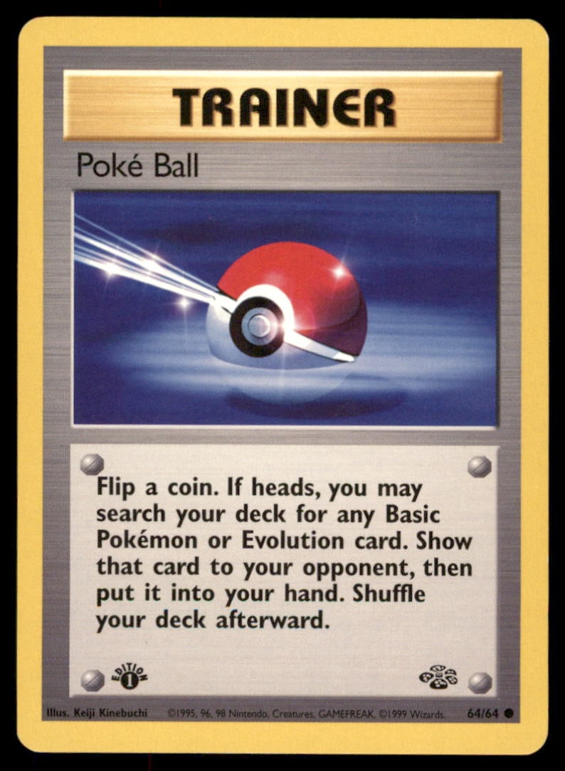 Pokeball 1st Ed. Jungle Vintage Pokemon Card: We offer combined shipping on multiple items. Buyers may also arrange their own shipping. LiveShipping is a separate and independent option for shipping that is NOT a part of the auction house or thei