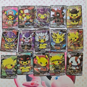 LOT OF 15 PIKACHU COSPLAY DIY POKEMON CARDS