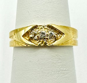 Natural Diamond Ring, 14KT Yellow Gold # 2245