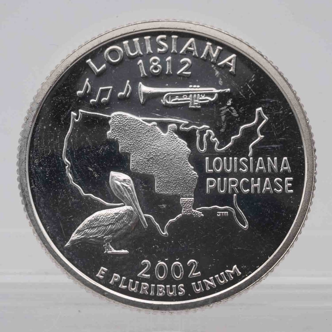 2002 American Proof Silver Quarter Louisiana (1 of 2)