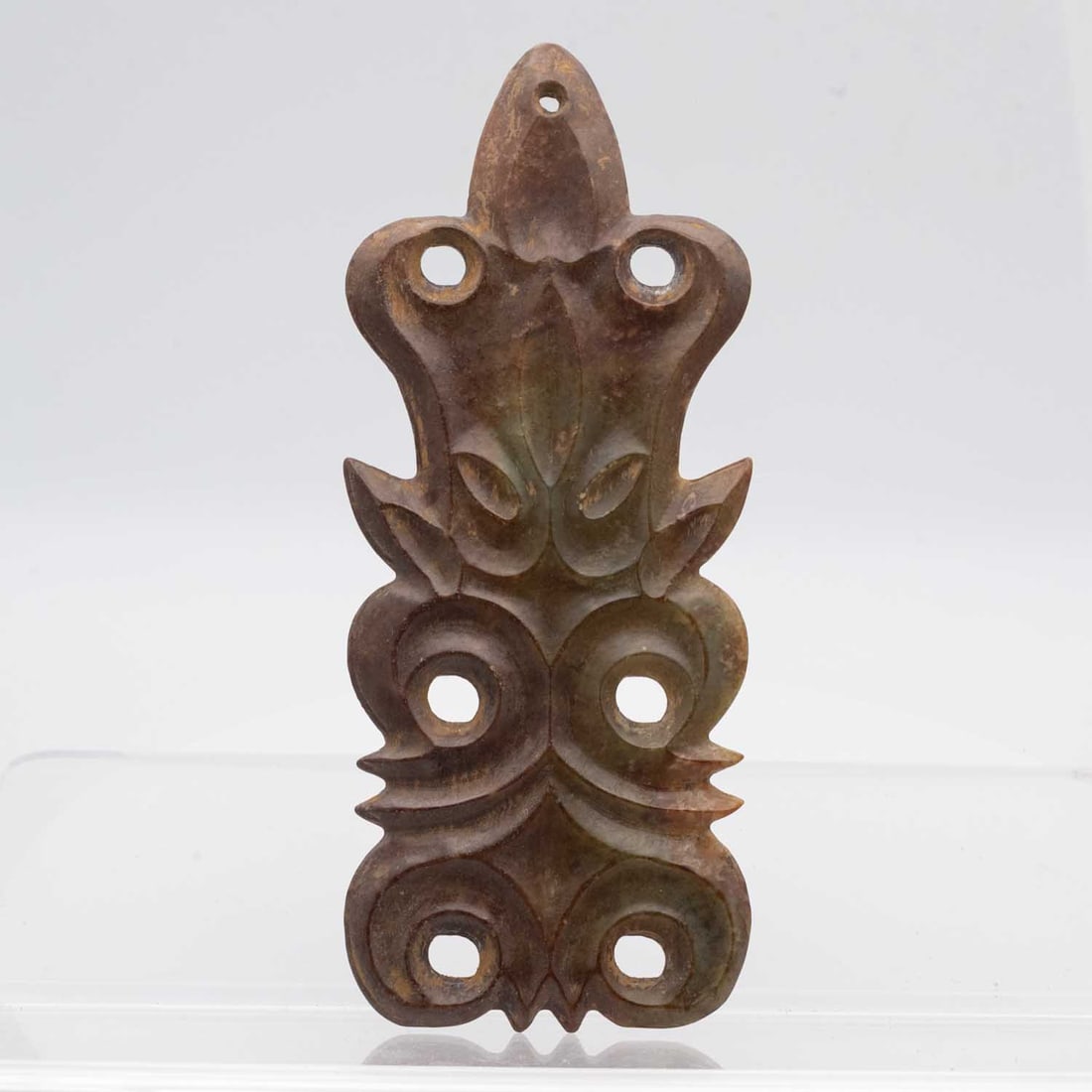 Antique Chinese Hongshan Culture Jade Hooked Cloud Ornament (1 of 7)