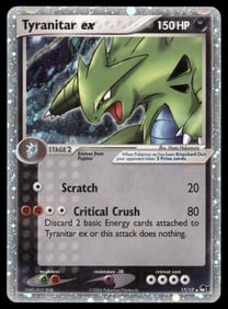 Tyranitar ex (Holo) POP Series 1 #017/017 Holo Pokemon Card