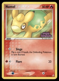 Numel Stamped Holon Phantoms #72/110 Holo Pokemon Card