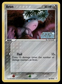 Aron Stamped Crystal Guardians #44/100 Holo Pokemon Card