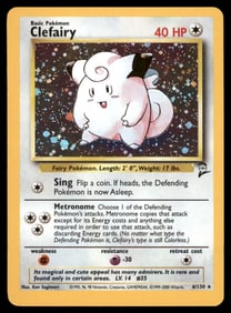 Clefairy Base Set 2 #006/130 Holo Pokemon Card