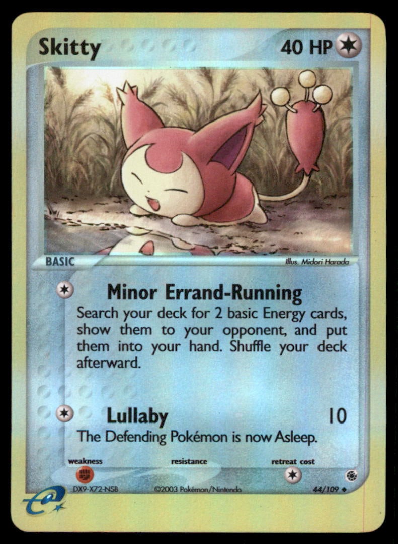 Skitty Ruby and Sapphire #44/109 Holo Pokemon Card: We offer combined shipping on multiple items. Buyers may also arrange their own shipping. LiveShipping is a separate and independent option for shipping that is NOT a part of the auction house or thei