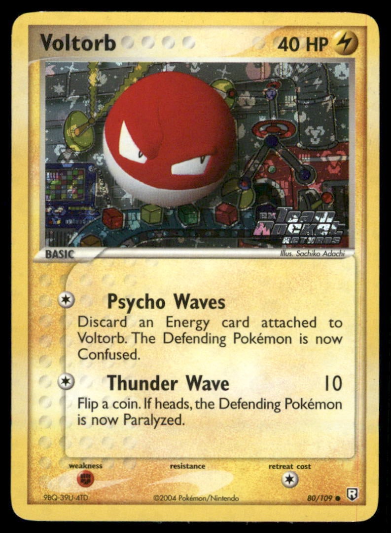 Voltorb Stamped Team Rocket Returns #80/109 Holo Pokemon Card: We offer combined shipping on multiple items. Buyers may also arrange their own shipping. LiveShipping is a separate and independent option for shipping that is NOT a part of the auction house or thei