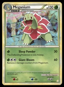 Meganium HeartGold SoulSilver #26/123 Holo Pokemon Card