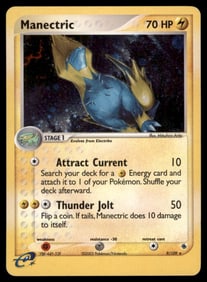 Manectric Ruby and Sapphire #9/109 Holo Pokemon Card