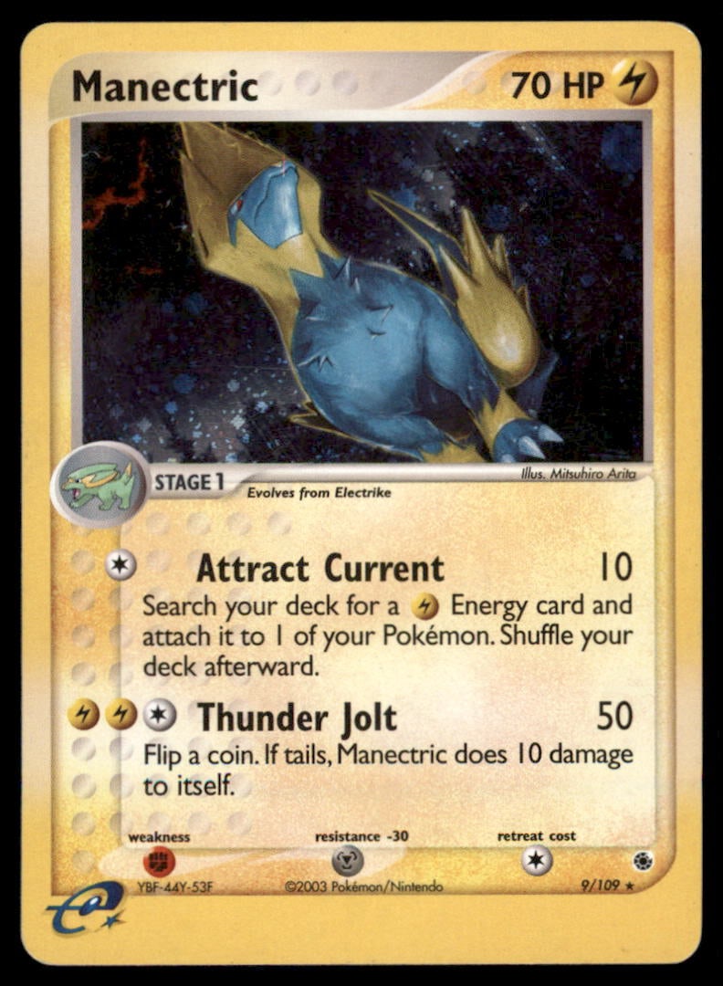 Manectric Ruby and Sapphire #9/109 Holo Pokemon Card: We offer combined shipping on multiple items. Buyers may also arrange their own shipping. LiveShipping is a separate and independent option for shipping that is NOT a part of the auction house or thei