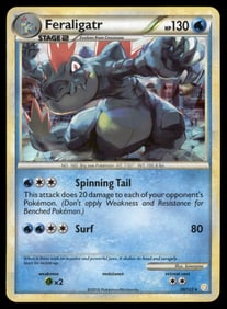Feraligatr HeartGold SoulSilver #20/123 Holo Pokemon Card