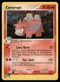 Camerupt Ruby and Sapphire #4/109 Holo Pokemon Card