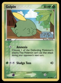Gulpin Stamped Crystal Guardians #33/100 Holo Pokemon Card
