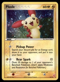 Plusle EX Trainer Kit 2: Plusle & Minun #6/12 Holo Pokemon Card