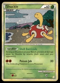 Shuckle HeartGold SoulSilver #11/123 Holo Pokemon Card