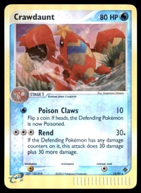 Crawdaunt Dragon #13/97 Holo Pokemon Card