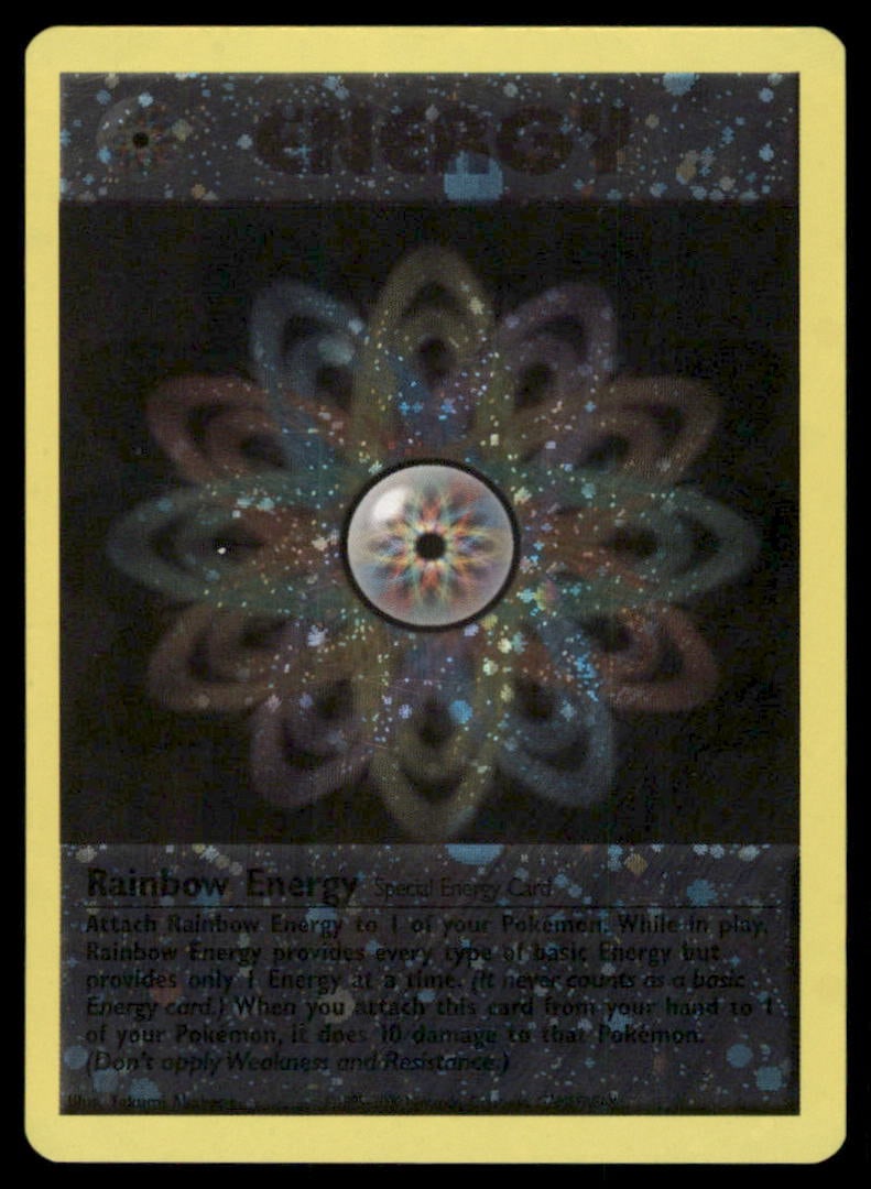 Rainbow Energy 2002 Pokemon League Holo Pokemon Card: We offer combined shipping on multiple items. Buyers may also arrange their own shipping. LiveShipping is a separate and independent option for shipping that is NOT a part of the auction house or thei