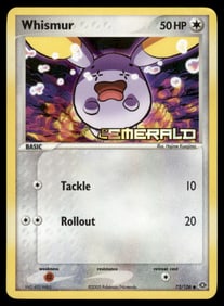 Whismur Stamped Emerald #73/106 Holo Pokemon Card