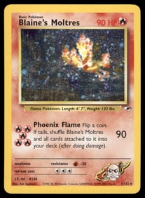 Blaine's Moltres Gym Heroes #001/132 Holo Pokemon Card