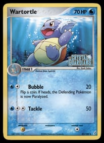 Wartortle Stamped Crystal Guardians #42/100 Holo Pokemon Card