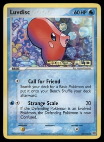 Luvdisc Stamped Emerald #53/106 Holo Pokemon Card