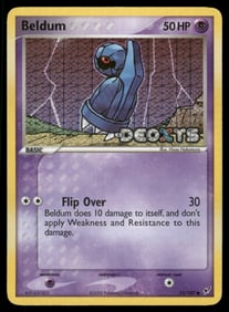 Beldum Stamped Deoxys #55/107 Holo Pokemon Card