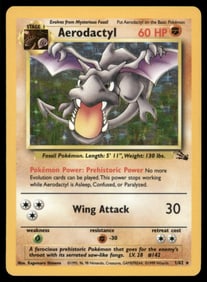 Aerodactyl Fossil #01/62 Holo Pokemon Card