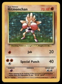 Hitmonchan Base Set #007/102 Holo Pokemon Card