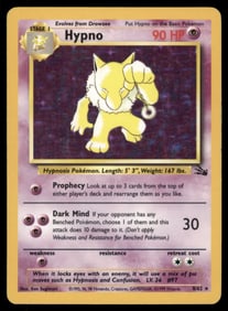 Hypno (8) Fossil #08/62 Holo Pokemon Card