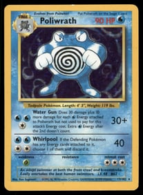 Poliwrath Base Set #013/102 Holo Pokemon Card