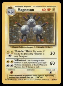 Magneton Base Set #009/102 Holo Pokemon Card