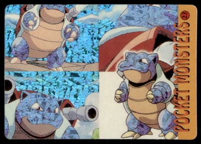 Blastoise Holo Prism Sticker Japanese Pokemon Card Pocket Monsters