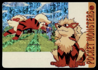 Arcanine Holo Prism Sticker Japanese Pokemon Card Pocket Monsters