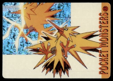 Zapdos Holo Prism Sticker Japanese Pokemon Card Pocket Monsters