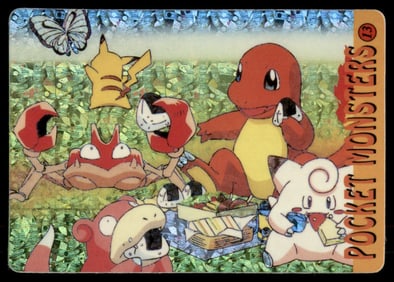 Pokemon Picnic Holo Prism Sticker Japanese Pokemon Card Pocket Monsters