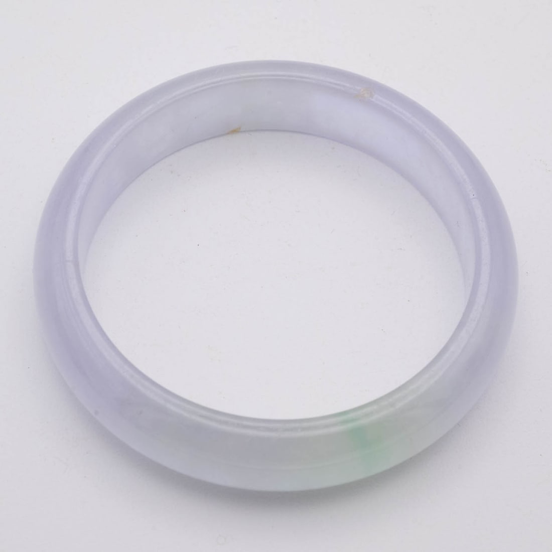 Chinese Translucent Green And Lavender Jade Bangle (1 of 3)