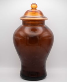 Chinese Peking Glass Large Urn